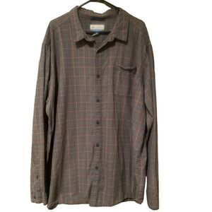 Columbia Plaid Long Sleeve Tall Men’s Button Up Shirt Size 3XL